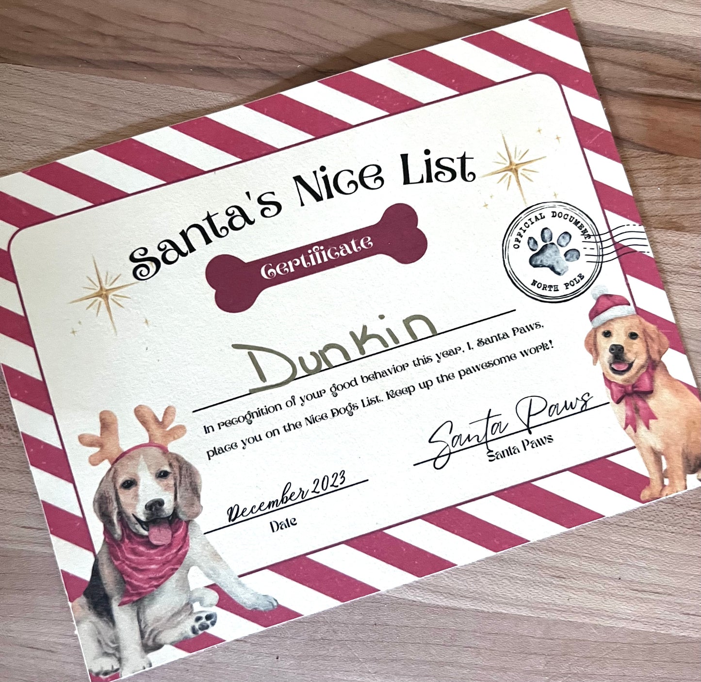 Merry Woofmas Santa Dog Treats